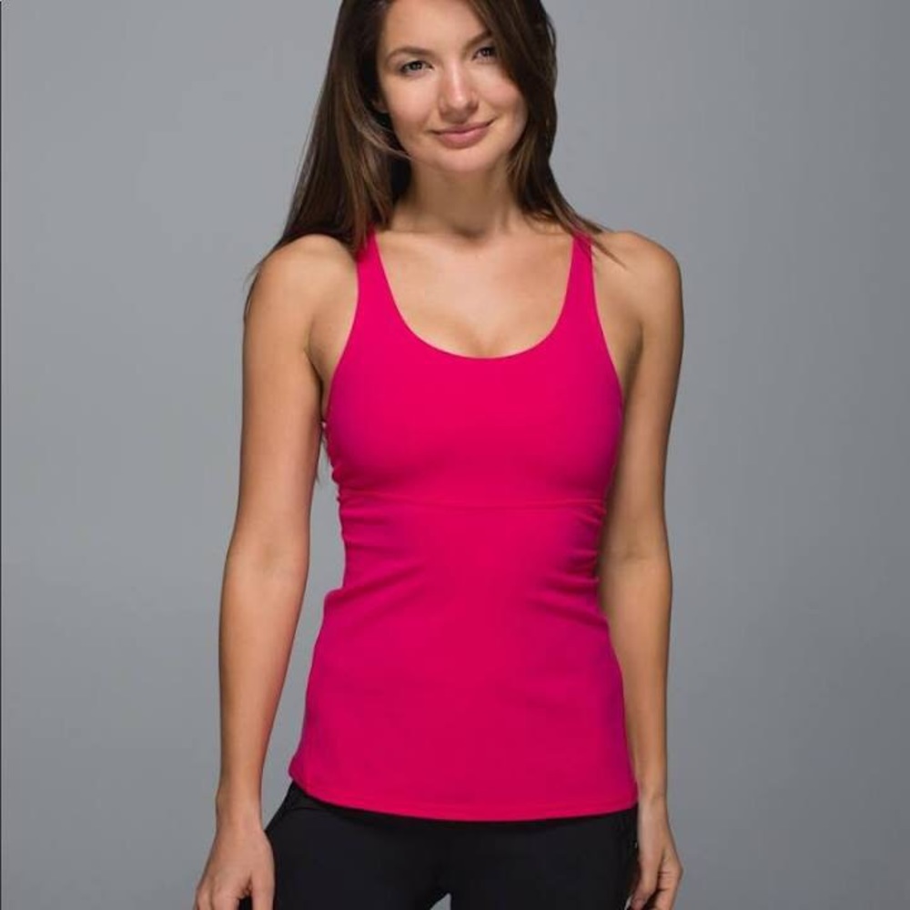 Lululemon Crossback Tank II in jeweled magenta